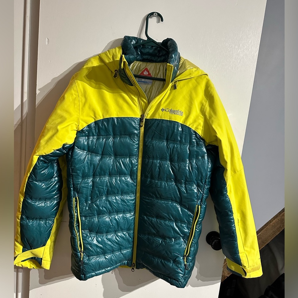 Columbia Yellow and Teal Jacket